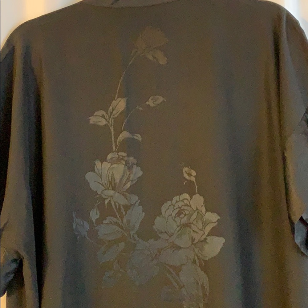 Private Label black kimono